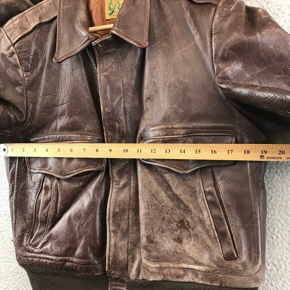 Vintage 1950s Horsehide Motorcycle Jacket Grais Sportswear Chicago Mens M - Picture 8 of 9